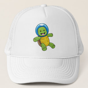 Casquette Tortue en astronaute avec boule de verre