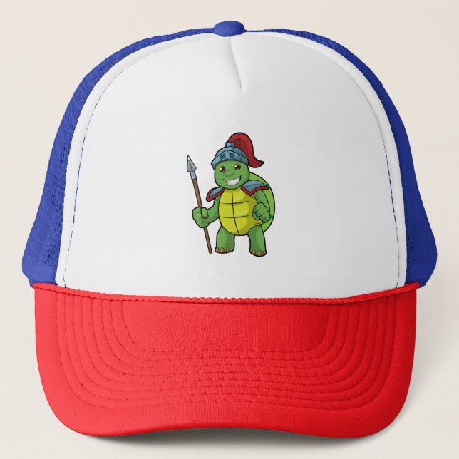 Casquette Tortue en guerrier avec Spear & Helmet (Devant)