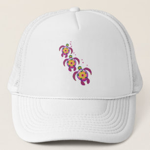 Casquette Tortues de Honu hawaïennes tropicales