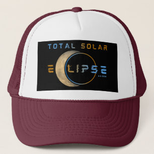 CASQUETTE TOTAL SOLAR ECLIPSE 8 AVRIL 2024 SYSTÈME SOLAIRE