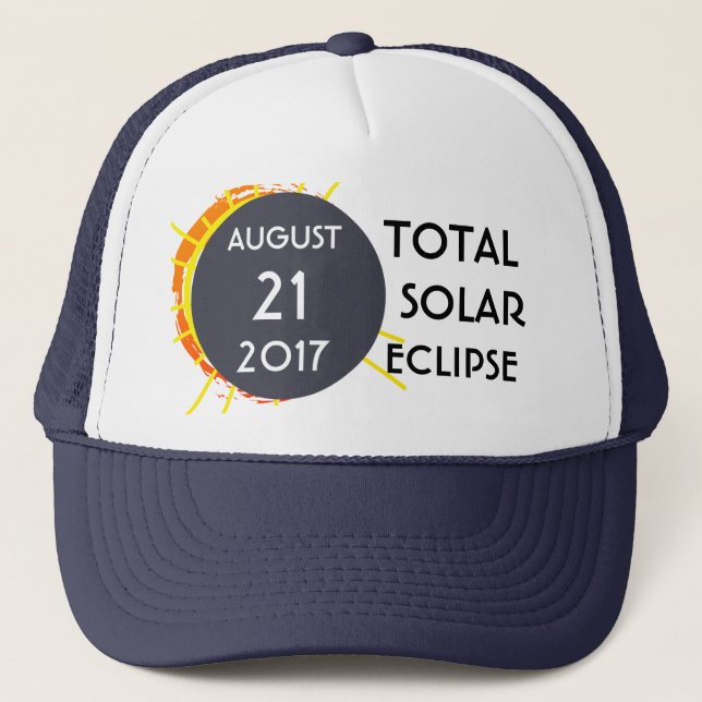 Casquette Total Solar Eclipse personnalisable unique en son  (Devant)
