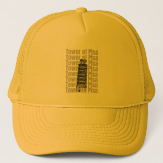 Casquette Tour De Pise. La célèbre tour d'Italie. Esthétique