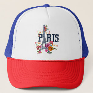 Casquette Tour Eiffel Paris Chemise Salut Flower Paris Fra