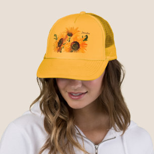 Casquette Tournesols Gras & Aquarelle Jaune Beurre