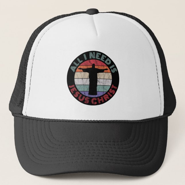 Casquette Tout ce dont j'ai besoin, c'est Jésus Christ (Devant)