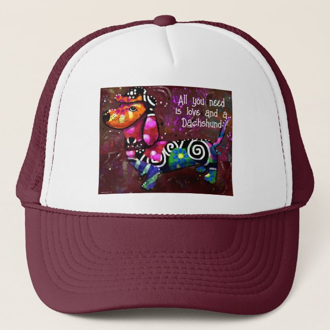Casquette Tout ce dont vous avez besoin est l'amour et un ar (Devant)