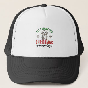 Casquette Tout ce que je veux pour Noël, c'est plus de chien