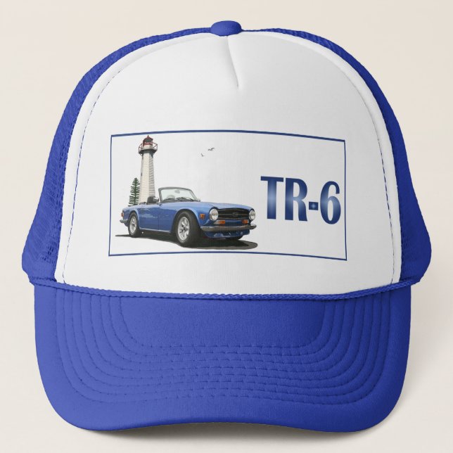 Casquette TR6 bleu (Devant)