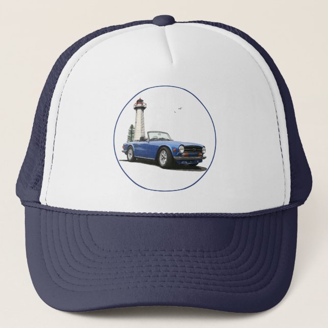 Casquette TR6 bleu (Devant)