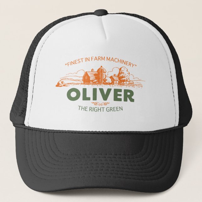 Casquette Tracteur de ferme Oliver (Devant)