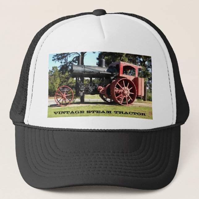 Casquette Tracteur vintage de vapeur (Devant)