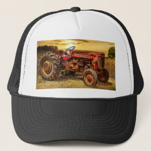Casquette Tracteur Vintage Red Farm
