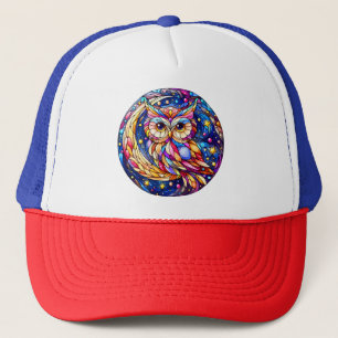 Casquette Tranquillité en verre Une fenêtre en verre floral