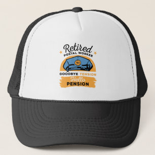 Casquette Travailleur Postal Retraite Au Revoir Tension Bonj