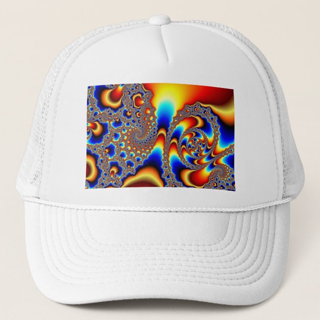 Casquette Traverser - Art fractal (Devant)
