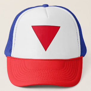 Casquette Triangle rouge inversé Formes géométriques simples