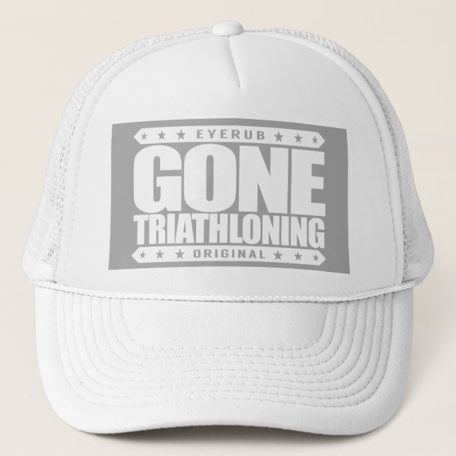 Casquette TRIATHLONING ALLÉS - Un Triathlete fier et (Devant)