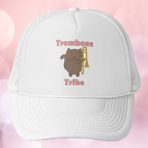 Casquette Tribu du Trombone Chat Mignon Lettres Roses