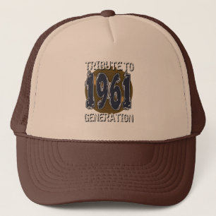 Casquette Tribute to 1961 Generation Jahrestag Truckerkappe