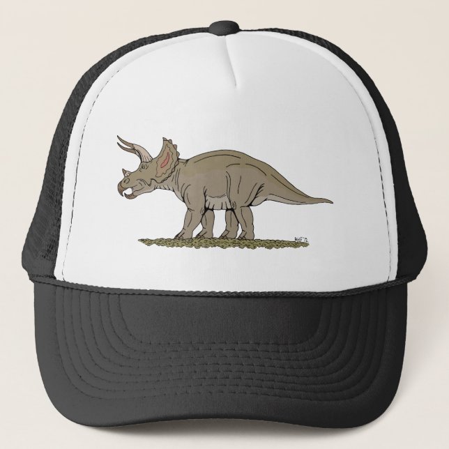 Casquette Tricératops de Dinosaure Crétacé (Devant)