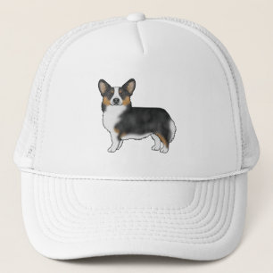 Casquette Tricolore noir Pembroke Welsh Corgi Chien de dessi