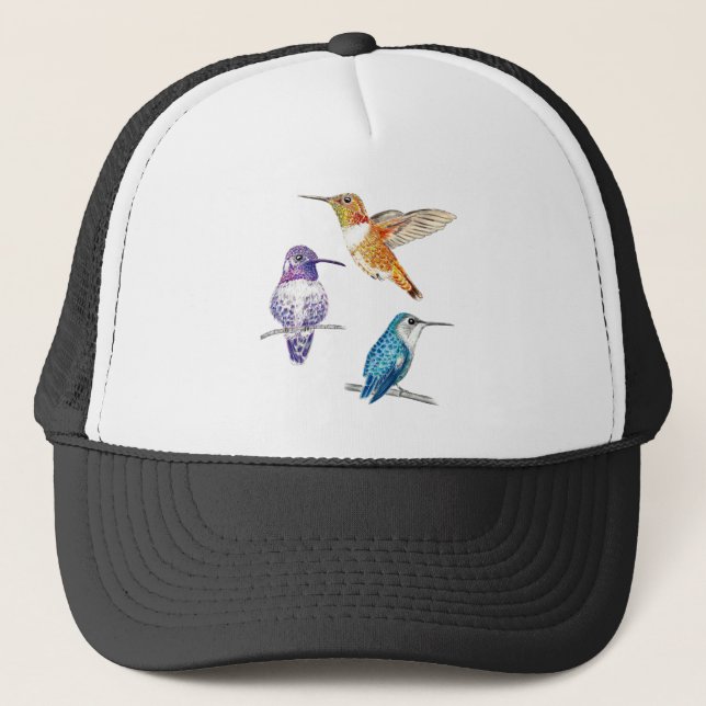 Casquette trio colibri (Devant)