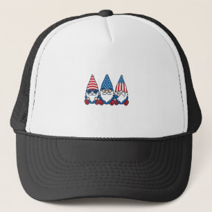 Casquette Trio de gnomes patriotiques dessin de t-shirt vect