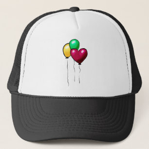 Casquette Trois Ballons Rouge Jaune Vert Cœur