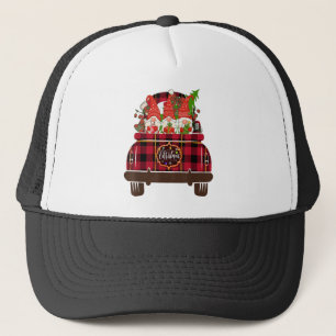 Casquette Trois Gnomes Voiture Plaid Matching Family Joyeux 