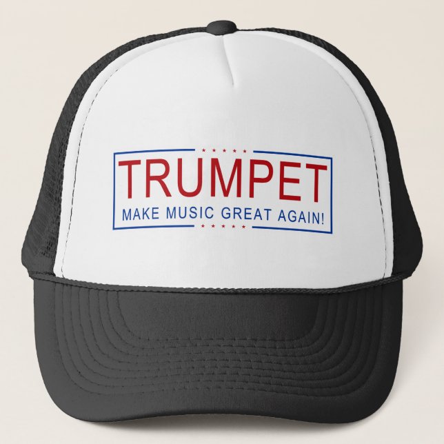 Casquette TROMPETTE - rendez la musique grande encore ! (Devant)
