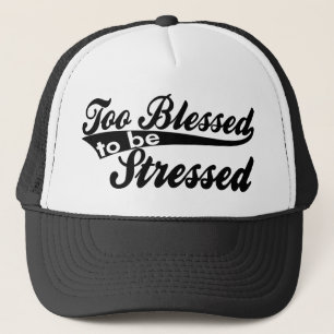 Casquette Trop béni pour être conception soumise à une