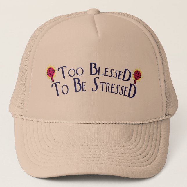 Casquette Trop béni pour être souligné 2 (Devant)