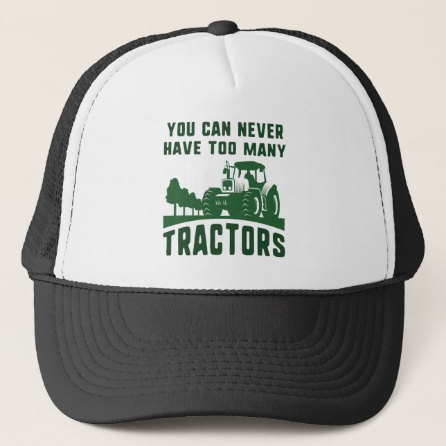 Casquette Trop de tracteurs (Devant)