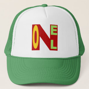 Casquette trucker  blanc vert  DESIGN   NOEL