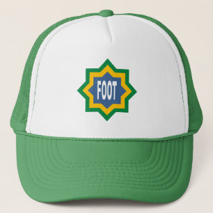 Casquette TRUCKER  blanc/vert  FOOT