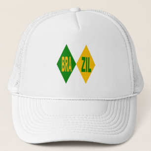 Casquette Trucker blanche BRAZIL