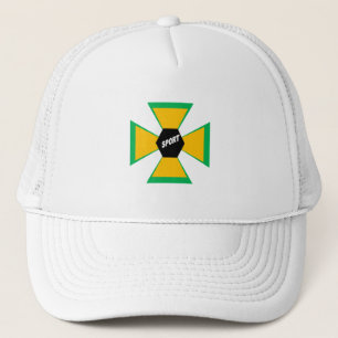 Casquette Trucker blanche BRAZIL SPORT
