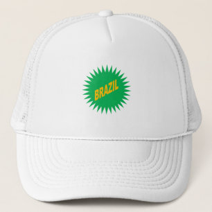 Casquette Trucker blanche SOLEIL BRAZIL