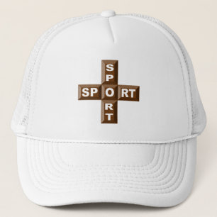 Casquette Trucker blanche SPORT CHOCOLAT Truckerkappe
