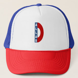Casquette Trucker bleu blanc rouge DESIGN DALLAS Truckerkappe