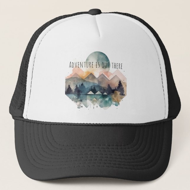 Casquette Trucker chapeau Adventure est là (Devant)