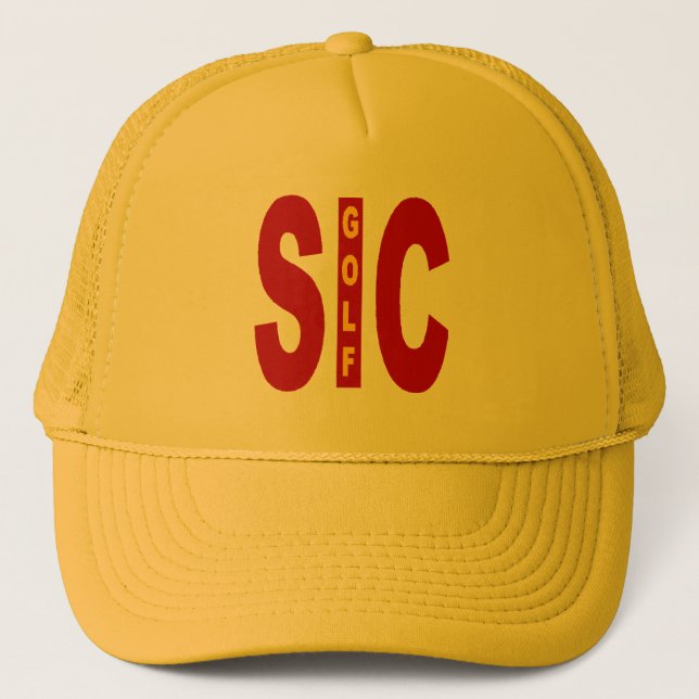 Casquette  Trucker jaune  SICILA  GOLF (Devant)