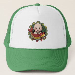 Casquette Trucker Petit garçon avec Lucky Koi