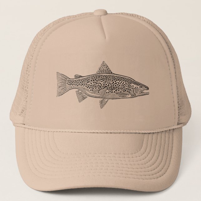 Casquette Trucker Truite Fario Plein (Devant)