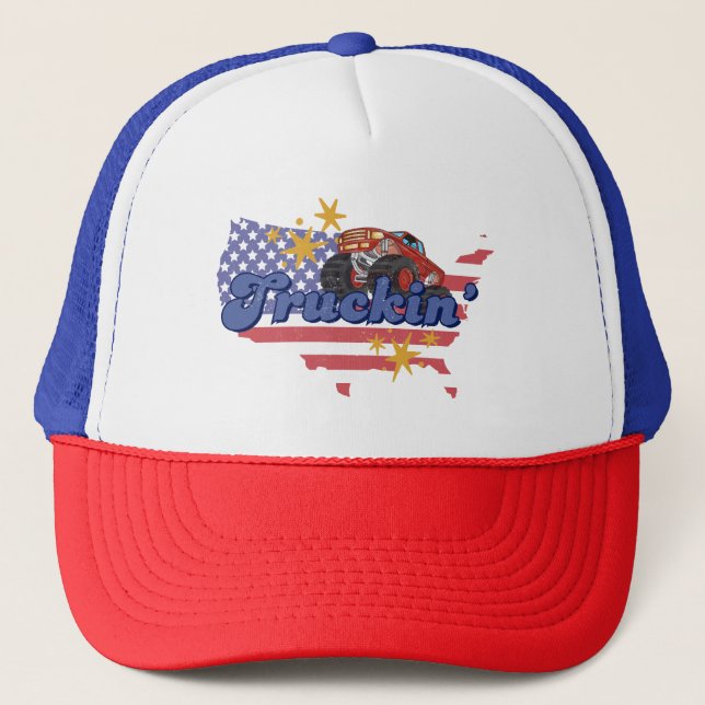 Casquette Truckin patriotique (Devant)