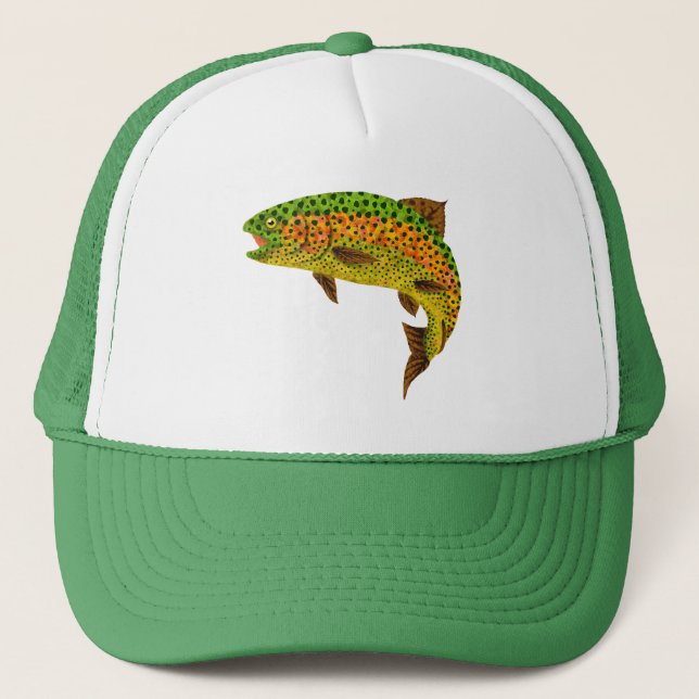 Casquette Truite arc-en-ciel feuille Aspen 1 (Devant)
