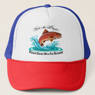Casquette Truite Brune de Trophée Jaillissant de l'Eau