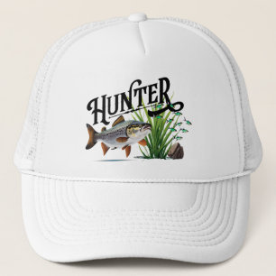 Casquette Truite de lac à la chasse