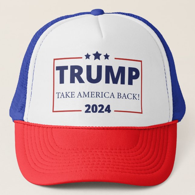 Casquette Trump 2024 : Reprendre l'Amérique (Devant)
