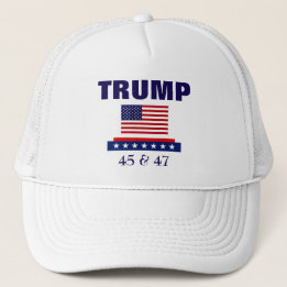 CASQUETTE TRUMP PRÉSIDENT 45 & 47